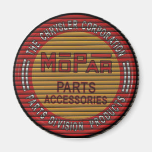 Retro Garagenzeichen der mopar Vorhänge Magnet