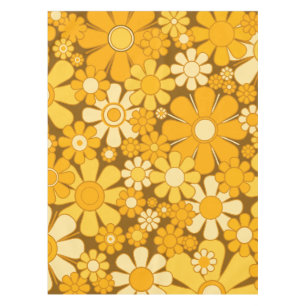Retro Garden fröhlicher 60er 70er Floral Muster Tischdecke