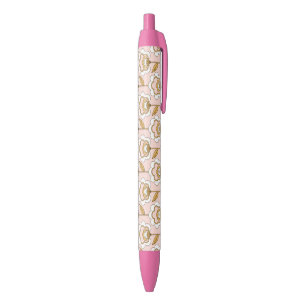 Retro Garden Pink Floral Muster Kugelschreiber