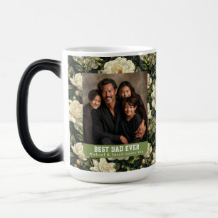 Retro Gardenien Vatertag Eiskaffee Verwandlungstasse