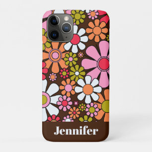Retro-Gartenblumen Groovy 60er 70er Blumenmuster Case-Mate iPhone Hülle