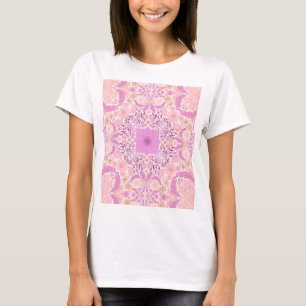 Retro-Gartenflorchen in Rosa T-Shirt