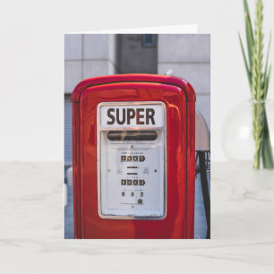 RETRO GAS PUMP ERHALTEN GUT FUNNY CARDS KARTE