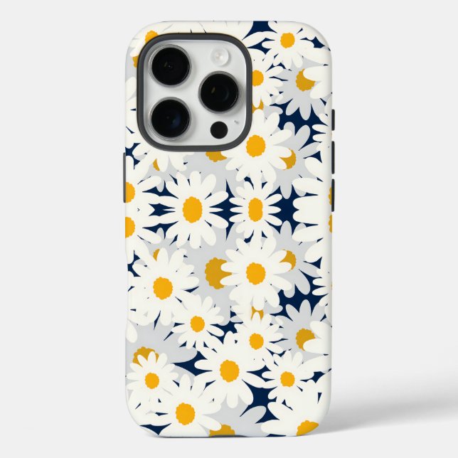 Retro-Gasteria-Blumenmuster-Strandtuch Case-Mate iPhone Hülle (Rückseite)