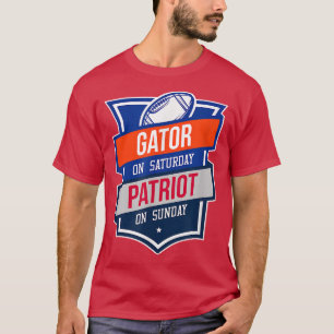 Retro Gator am Samstag Patriot am Sonntag Gainesvi T-Shirt