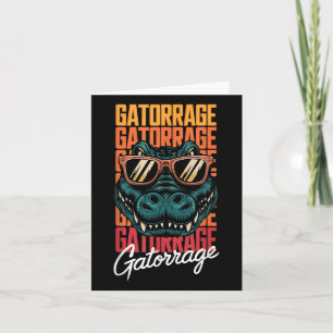 Retro Gators Personalisiert Name Apparel Style Cli Karte