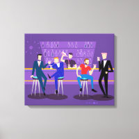 Retro Gay Bar Canvas Print