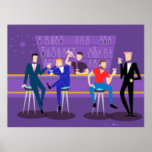 Retro Gay Bar Poster