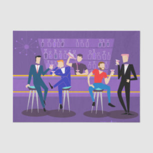 Retro Gay Bar Tissue Paper Seidenpapier