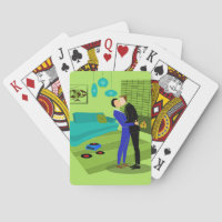 Retro Gay Couple in Liebe Classic Playing Cards