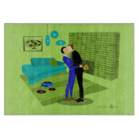 Retro Gay Couple in Liebe