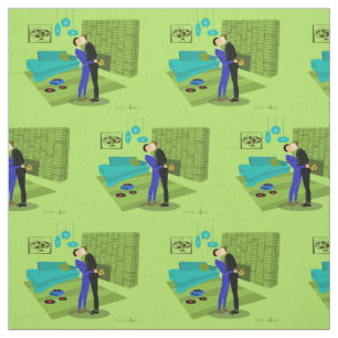  Retro Gay Couple in Liebe Stoff