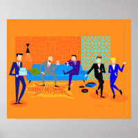 Retro Gay Party Poster