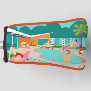 Retro Gay Pool Party Putter Abdeckung Golf Headcover