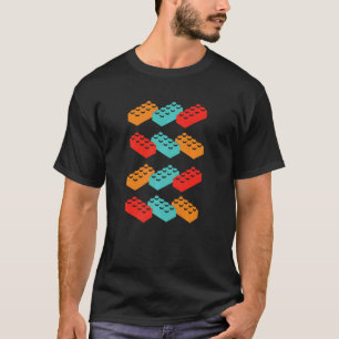 Retro-Gebäude Blockbauweise T-Shirt