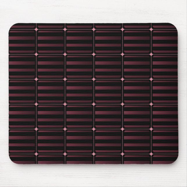 Retro Gebäude Blocks Mousepad, Burgund Mousepad (Vorne)
