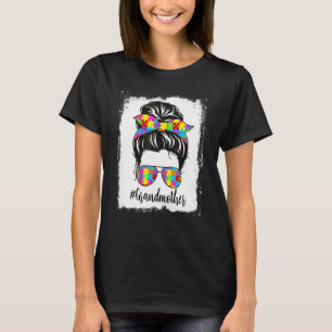 Retro gebleicht Autismus Großmutter unordentlicher T-Shirt