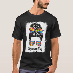 Retro gebleicht Autismus Großmutter unordentlicher T-Shirt