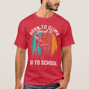 Retro Geborenes Pferd gezwungen, zur Schule Barre  T-Shirt