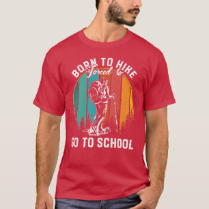 Retro Geborenes Pferd gezwungen, zur Schule Barre  T-Shirt