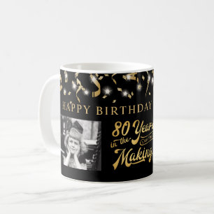 Retro Geburtstag 80 Jahre in der Herstellung von K Kaffeetasse