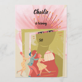 Retro Geburtstag Einladung