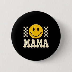 Retro Geburtstags-Mama-Shirt, Eine glückliche Dude Button