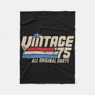 Retro-Geburtstags-Shirt für Männer 75 Vintage 50. Fleecedecke