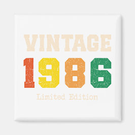 Retro-Geburtstagsdesign in limitierter Auflage von Magnet