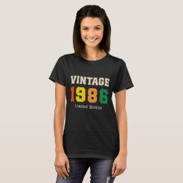 Retro-Geburtstagsdesign in limitierter Auflage von T-Shirt