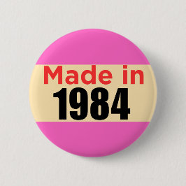 Retro Geburtstagsgeschenk Button 40. vierzig Jahre