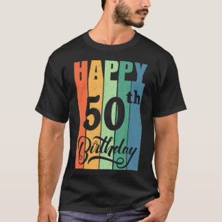 Retro Geburtstagsgeschenk für 50 Jahre Altes Glück T-Shirt