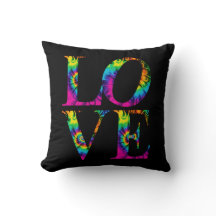 Retro Gefärbte Krawatte Liebe Typografie