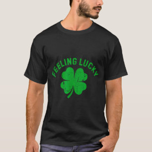 Retro-Gefühl Glückskleeblatt St. Patrick's Day  T-Shirt