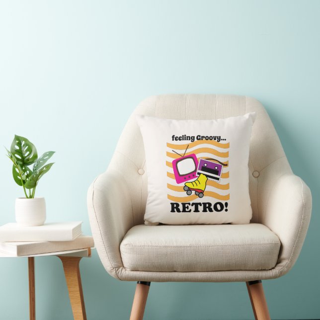 Retro Gefühl Groovy Retro Kissen (Stuhl )