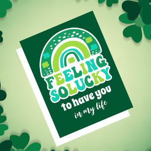 Retro-Gefühl so Glück St. Patrick's Day-Karte Karte