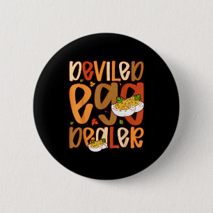 Retro-Gefüllte-Ei-Dankeschön-Erntedankessen Lustig Button