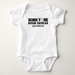 Retro-Geist Einer Halloween-Junge 1. Geburtstag Baby Strampler