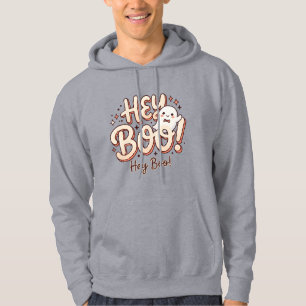 Retro-Geist "Hey Boo!" Herren-Hoodies Hoodie
