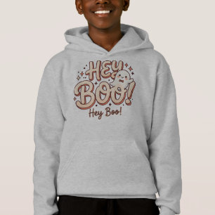 Retro-Geist "Hey Boo!" Jungen Hoodies