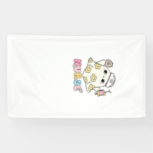 Retro-Geister-Krankenschwester Halloween-Design Kl Banner