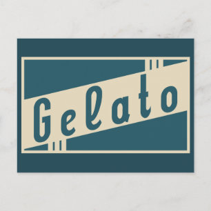 Retro-Gelato Postkarte