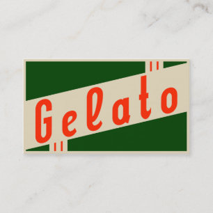 Retro gelato visitenkarte