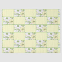 Retro Gelb Grün Mitte Jahrhundert Land Blüte