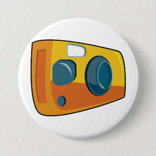 Retro-Gelb-Punkt-und-Shoot-Filmkamera Button