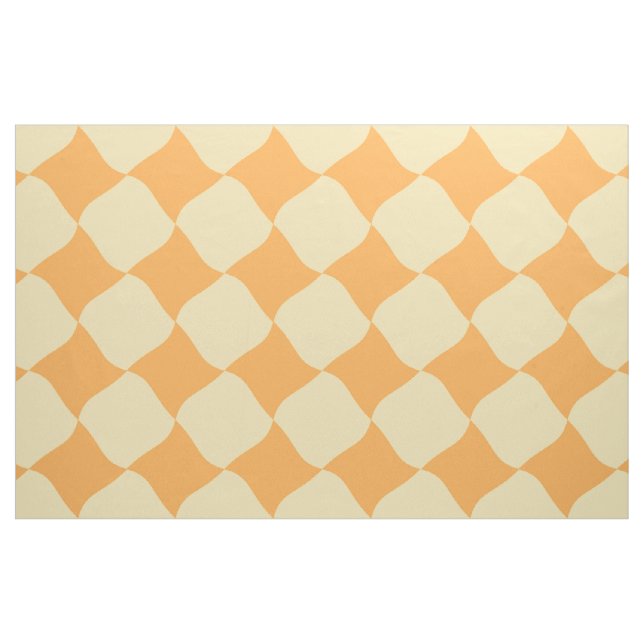 Retro-gelber Musterstoff Stoff (Yard (91,4 cm))