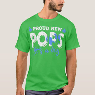 Retro Gender Offenbarung neue Pop Es ist ein Junge T-Shirt