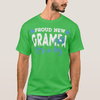 Retro Gender Reveal Proud New Grampa Es ist ein Ju T-Shirt