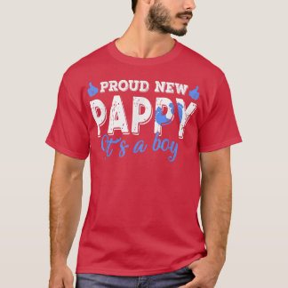 Retro Gender Reveal Proud New Pappy Es ist ein Jun T-Shirt