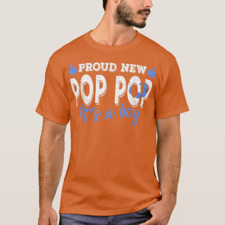 Retro Gender Reveal Proud New Pop Pop Es ist ein J T-Shirt